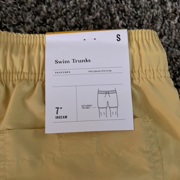 Good fellow & Co  pastel yellow swimming trunks - Picture 3 of 5